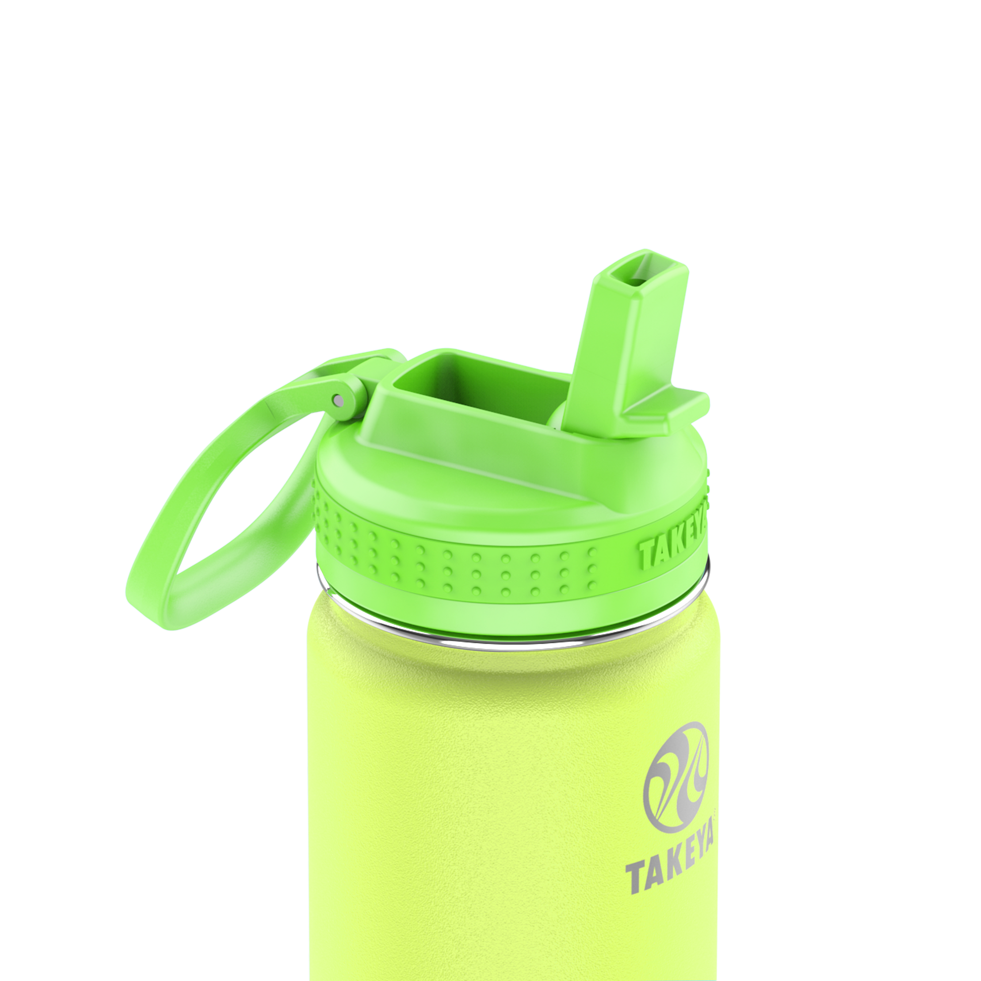 actives-kids-glow-in-the-dark-water-bottle-with-straw-lid-d4 51075-Actives-Kids-Straw-18-GID-LightningGreen-closeup.png