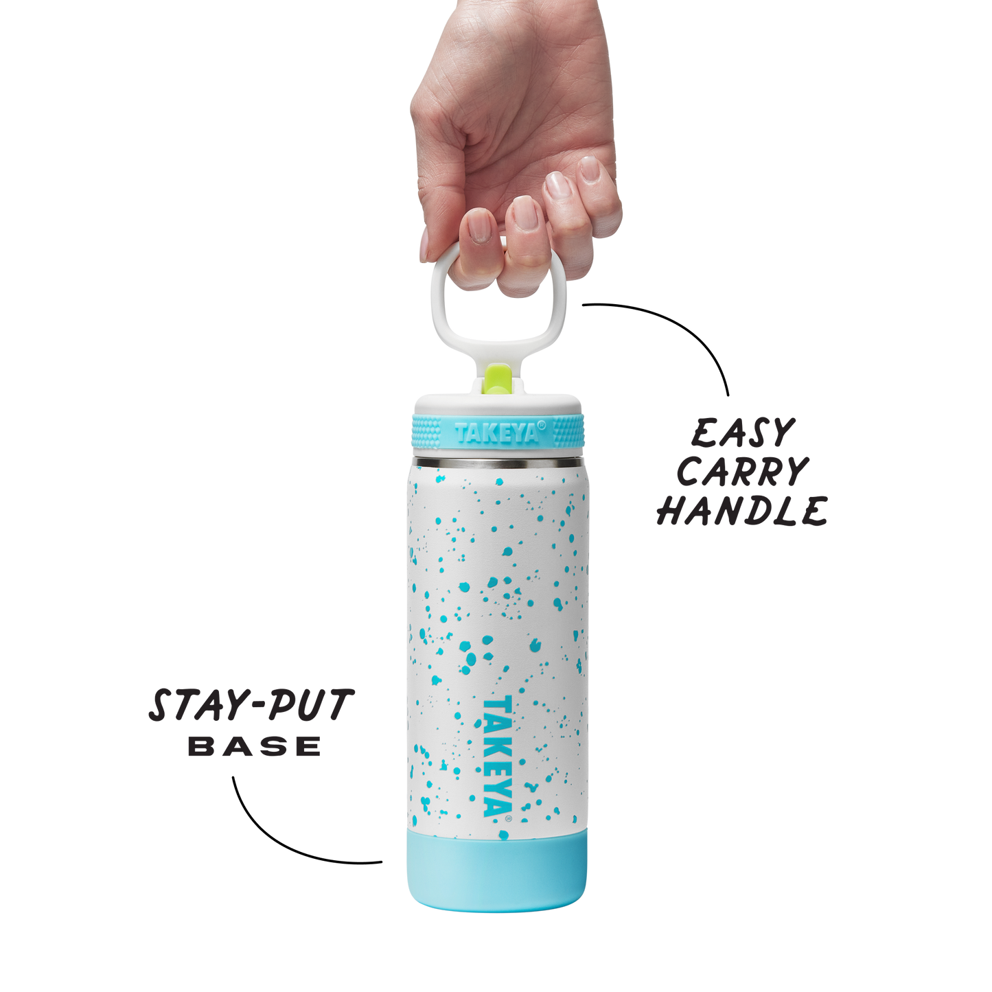 glow-in-the-dark-sport-kids-water-bottle-confetti-with-straw-lid-k6 TKS_SP25_CoreKidsGIDConfetti_StwBtl_CloudGlow_18oz_51368_v3_sRGB-Callout.png